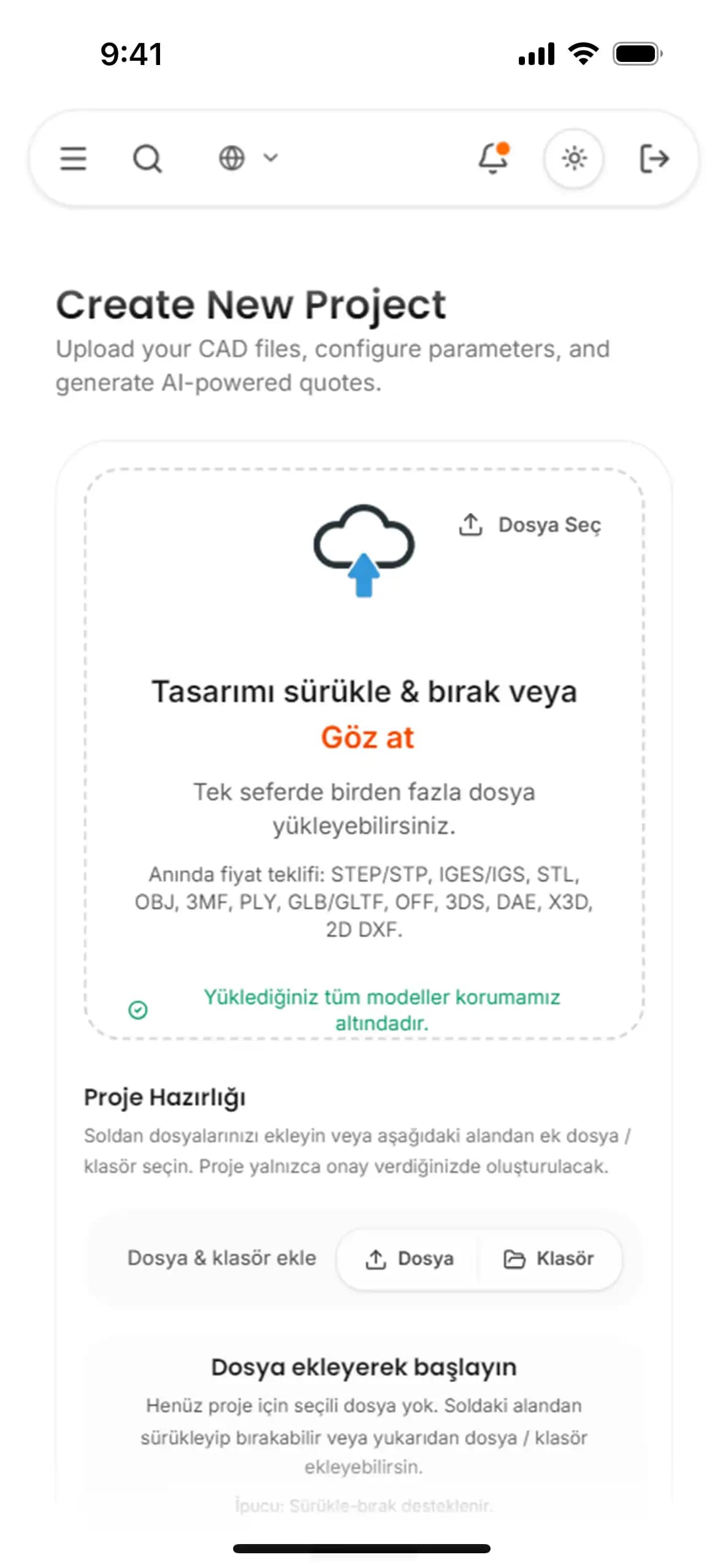 Urety Mobile App - Screen 2